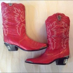 Red Western Boots-Brand Zodiac USA